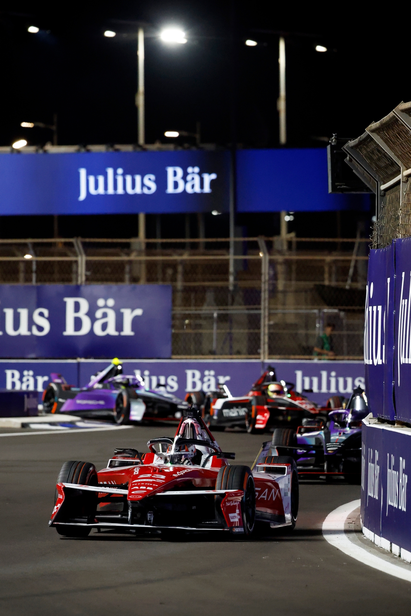 JEDDAH, SAUDI ARABIA - FEBRUARY 13: Norman Nato de Francia conduciendo el Nissan Formula E Team Nissan e-4ORCE 05 (No. 23) en pista durante el Jeddah E-Prix, Round 4 of the 2026 FIA Formula E World Championship en el Circuito de la Corniche de Jeddah el 13 de febrero de 2026 en Jeddah, Arabia Saudita. (Foto: Jordan McKean/LAT Images)