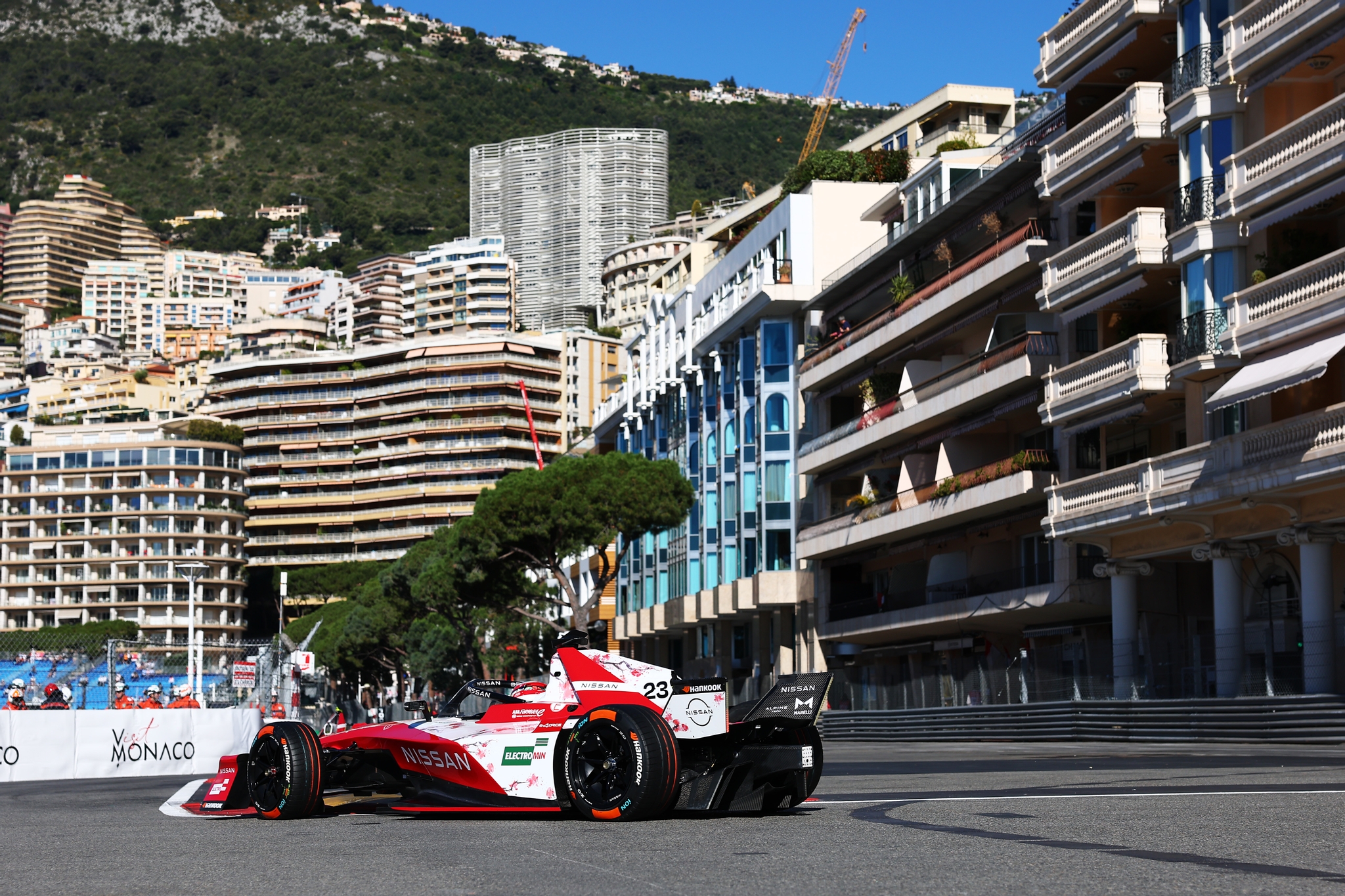 MONTE-CARLO, MÓNACO - 16 DE MAYO: Norman Nato de Francia pilotando el (23) Nissan Formula E Team Nis