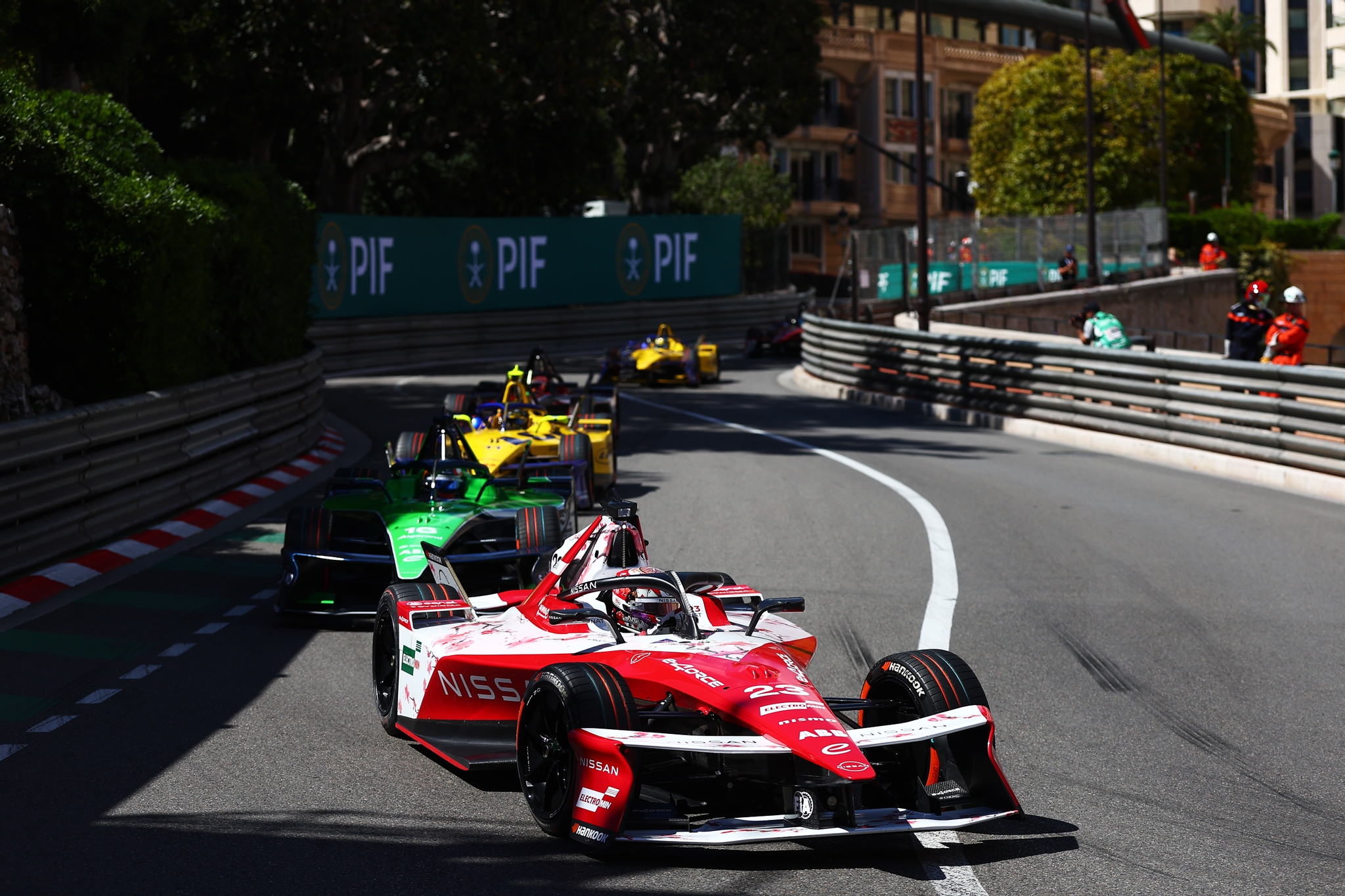MONTE-CARLO, MÓNACO - 16 DE MAYO: Norman Nato de Francia pilotando el (23) Nissan Formula E Team Nis