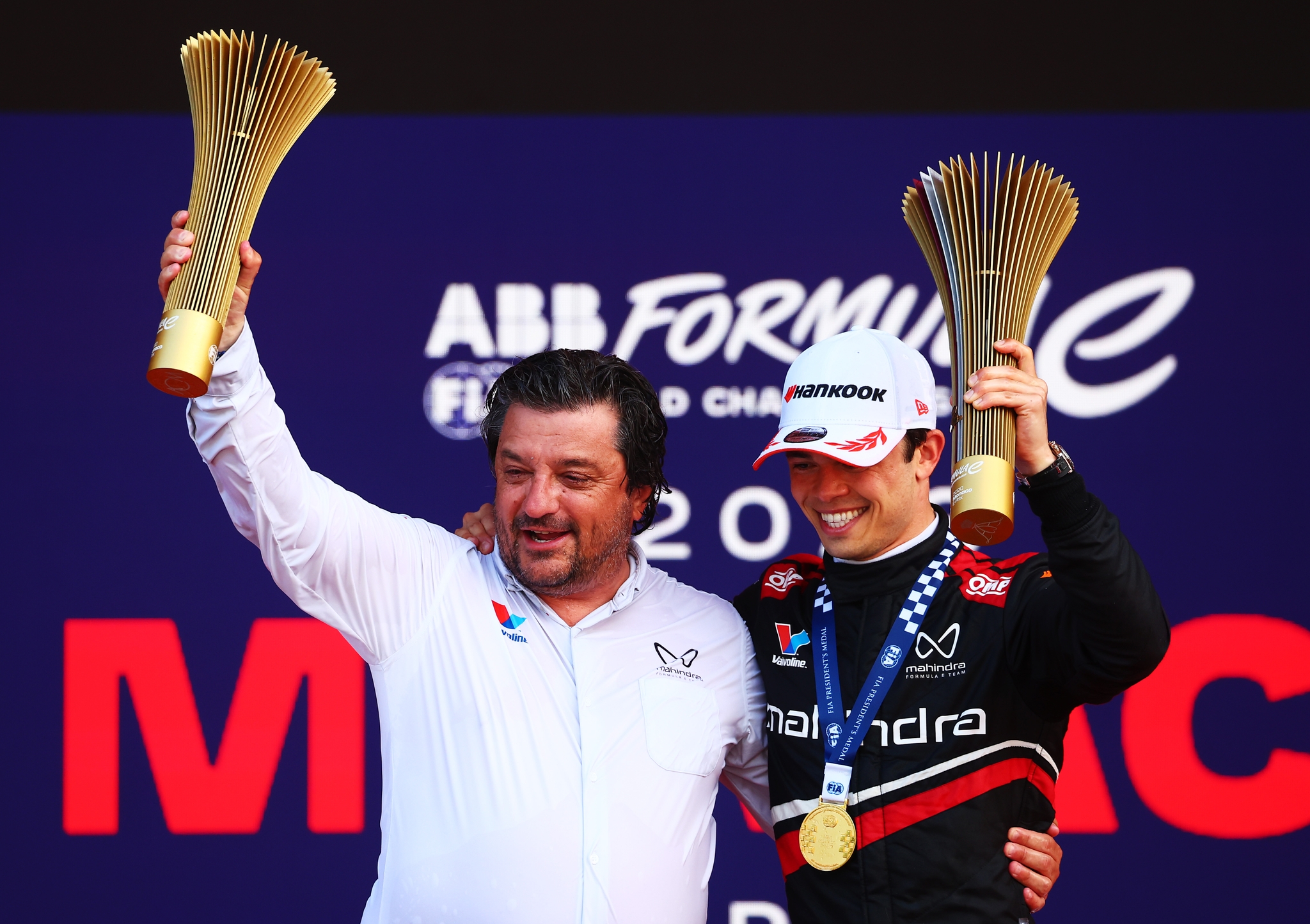 MONTE-CARLO, MÓNACO - 16 DE MAYO: Ganador de la carrera Nyck de Vries de los Países Bajos and Mahind