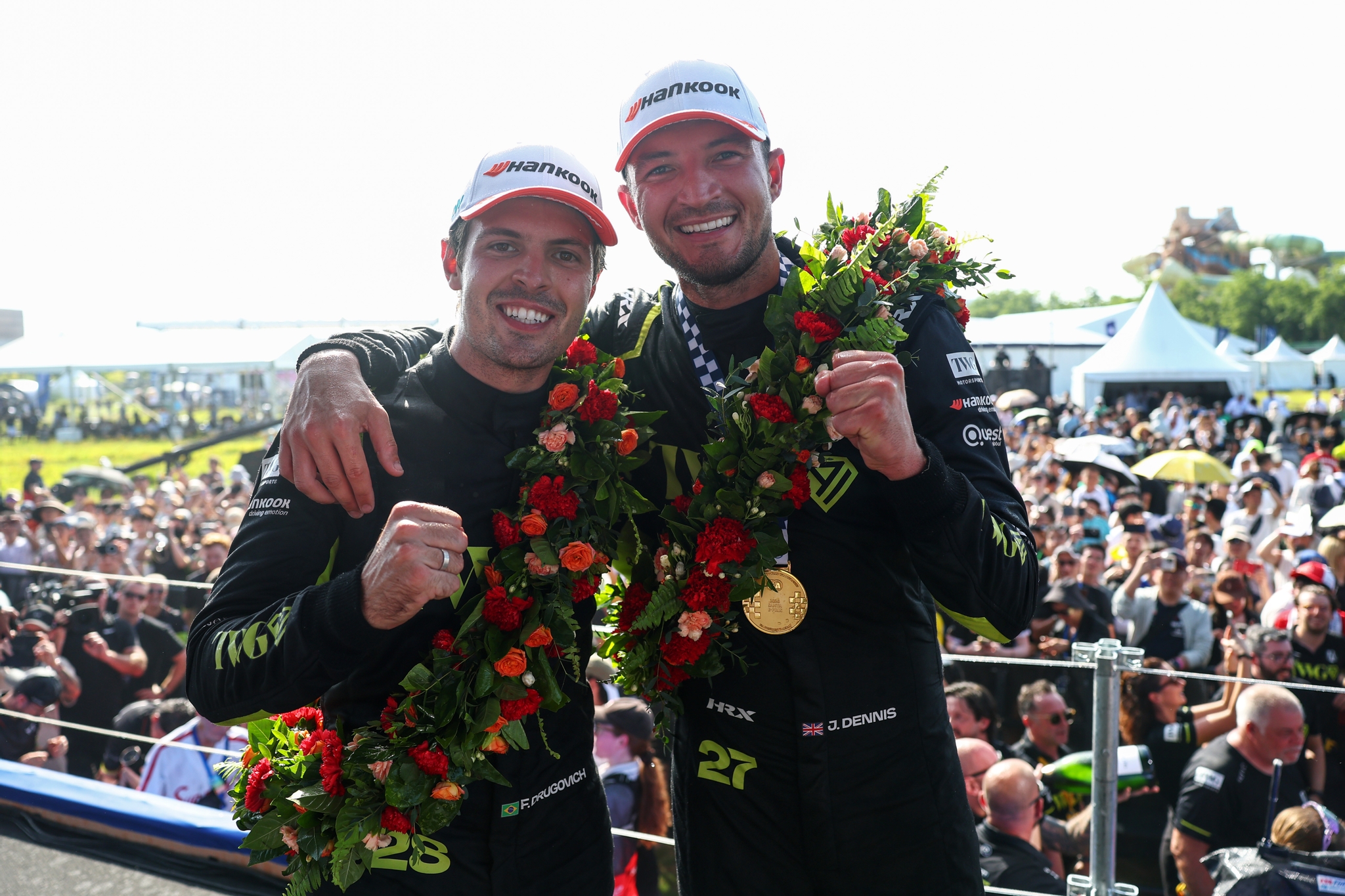 Ganador de la carrera Jake Dennis de Gran Bretaña and Andretti Formula E