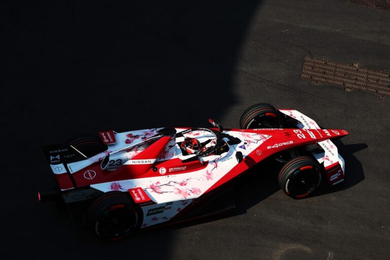 Norman Nato (Nissan Formula E Team) en pista durante las prácticas del London E-Prix en ExCel London. (Foto: Alastair Staley / LAT Images / 2026 Getty Images)
