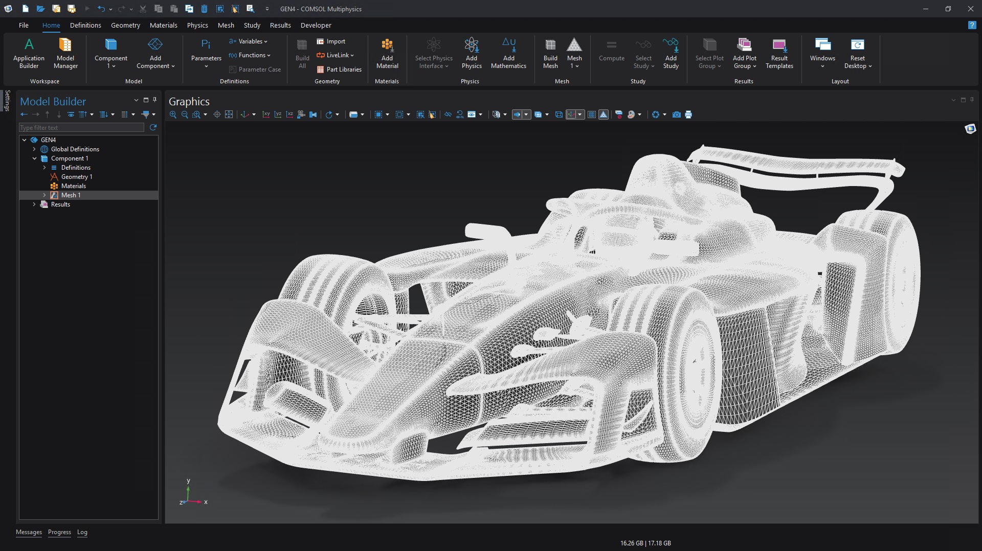 Fórmula E GEN4 COMSOL